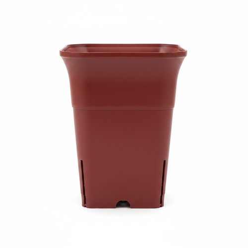 6 Inch Square Pot - Brown