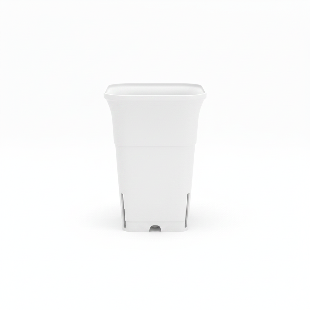 6 Inch Square Pot - White Background