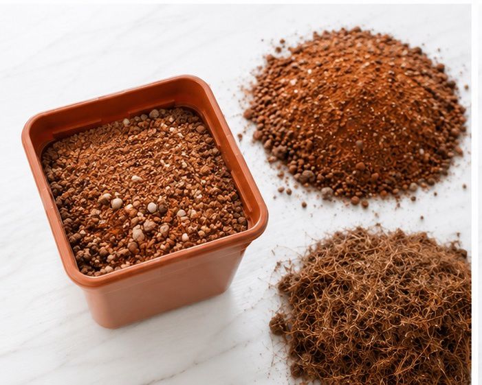 Cactus Starter Kit – Square Pot + Red Soil + Cocopeat | Beginner Grow Kit