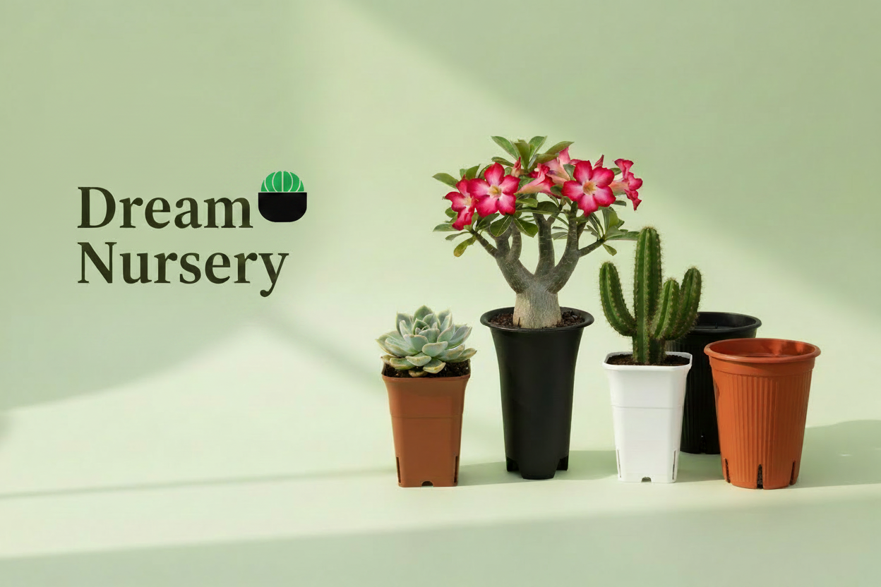 Dream Nursery homepage banner with logo