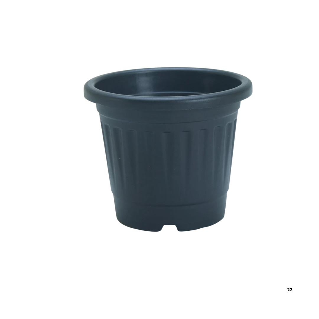 Heavy duty grower plastic pot — size and material specs