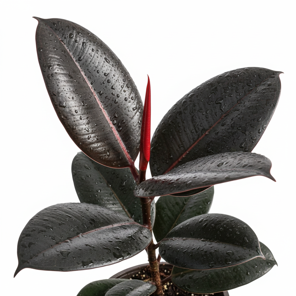Rubber Plant - Leaf Detail