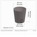 Size chart for the 4 inch self watering pot