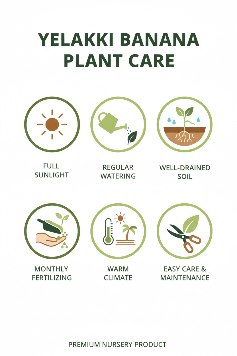 Yelakki Banana Plant Care in English